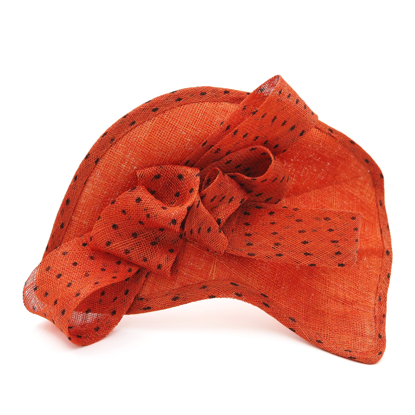 Fashinator Arancione con dettagli a pois in Sisal