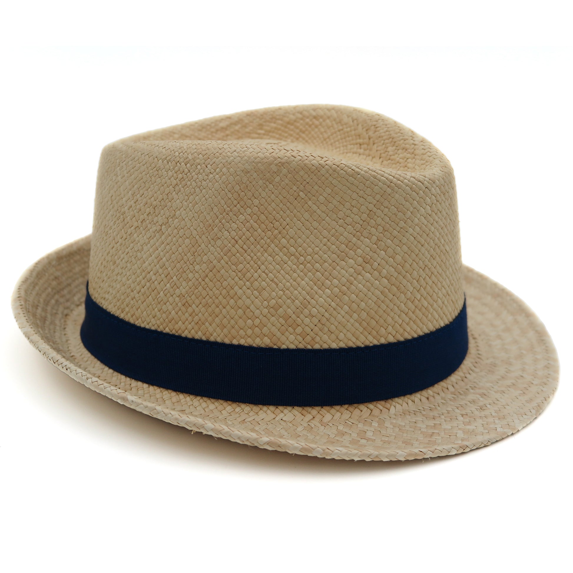 Trilby in panama naturale, bluette.