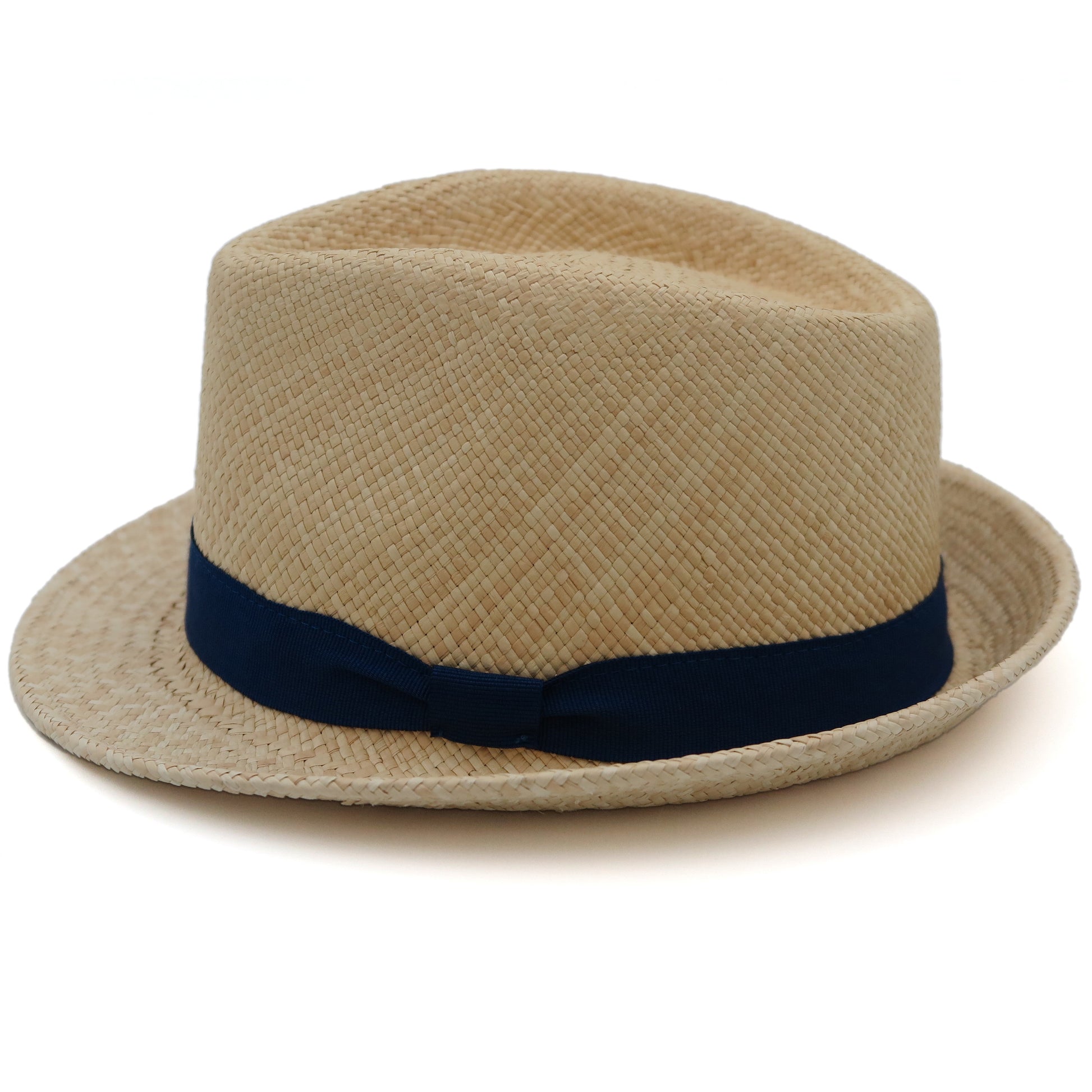 Trilby in panama naturale, bluette.